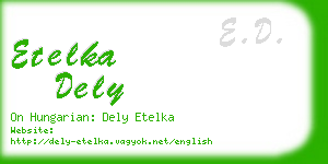 etelka dely business card